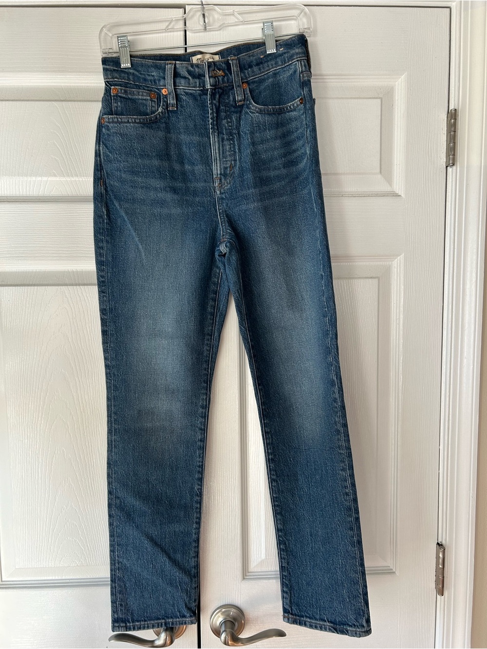 Madewell Straight-Leg Blue Jeans